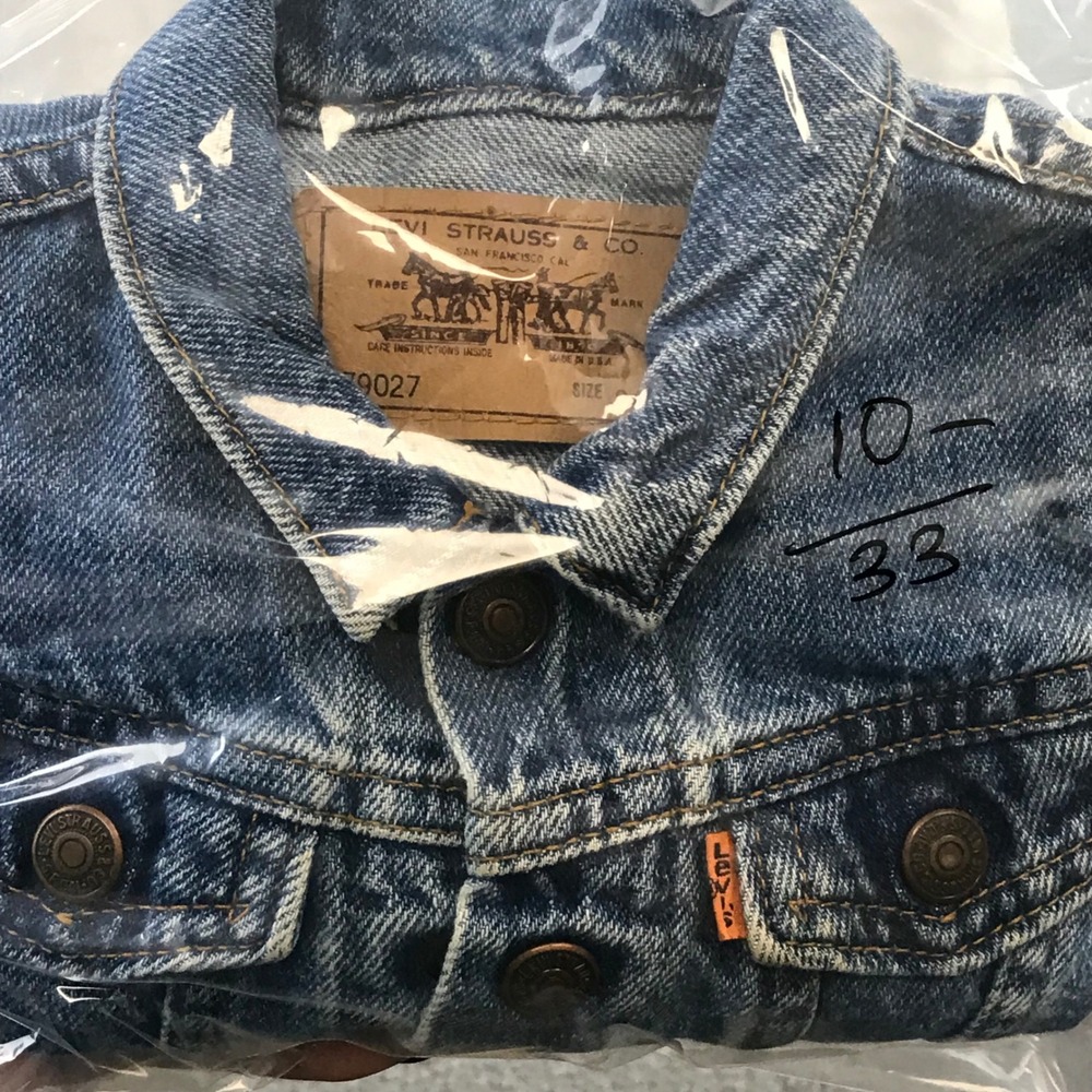 Kids Levi Strauss Co Denim‎ Jacket Size 24M Blue Jean Button Front - Picture 8 of 8